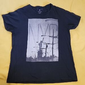 COTTON ON 1991 Dark Gray NYC Graphic Tee